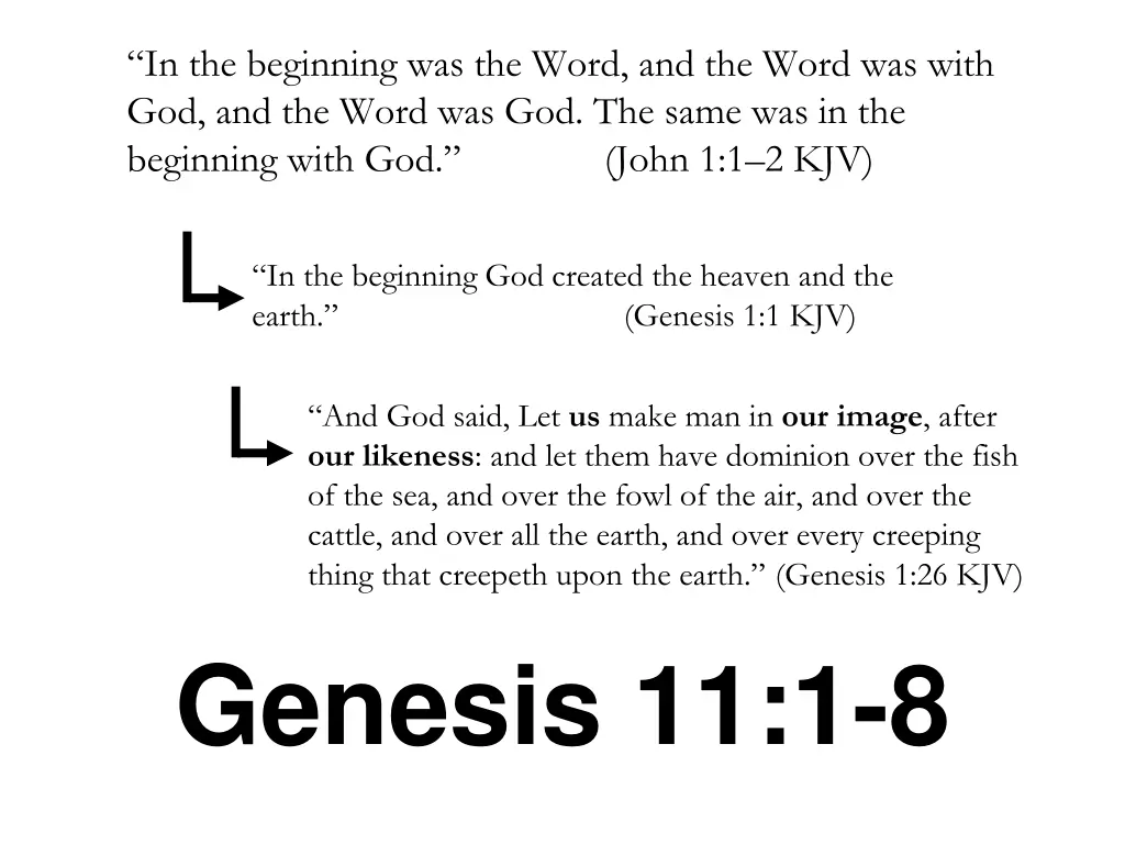 in the beginning was the word and the word