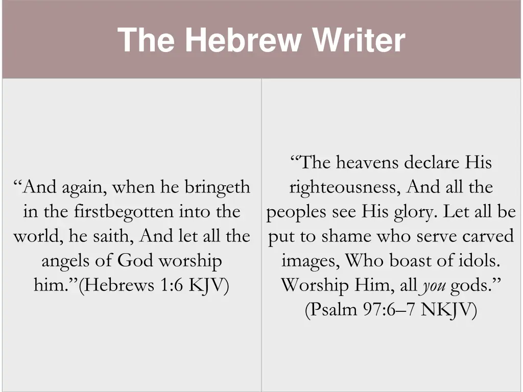 the hebrew writer 1