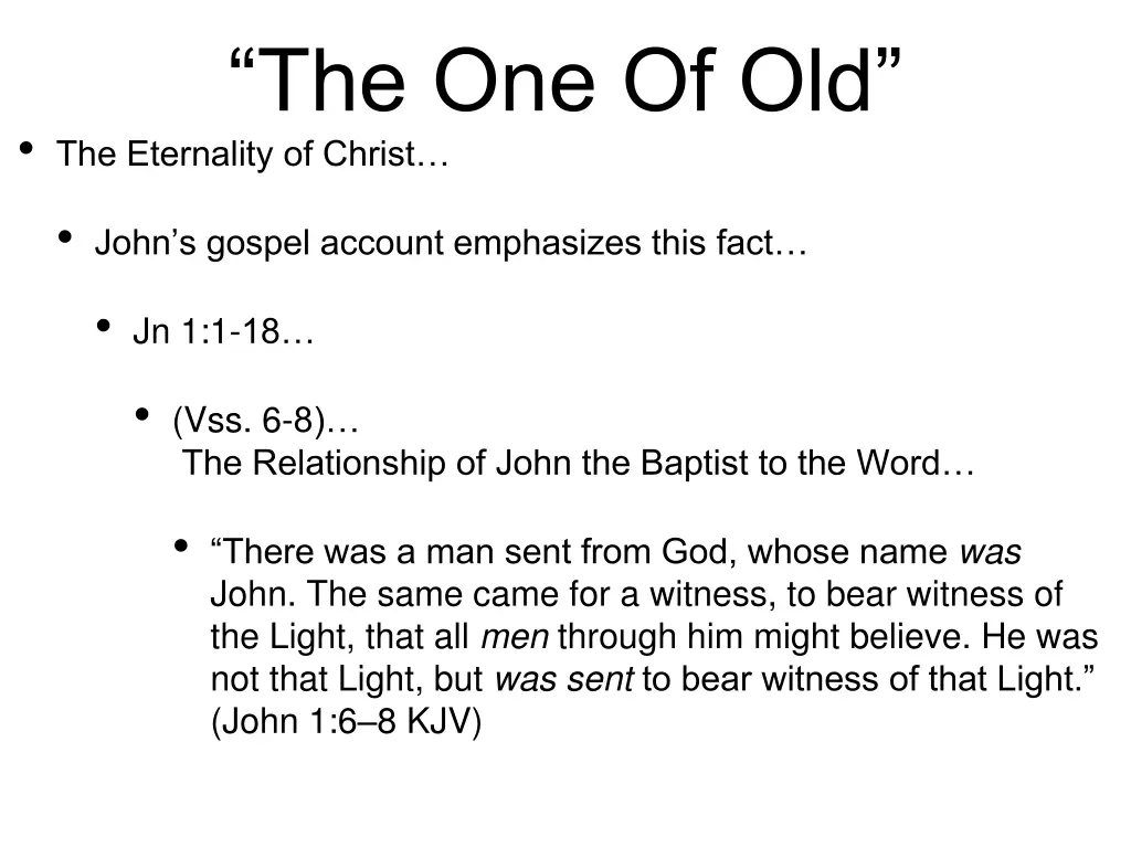 the one of old the eternality of christ 4