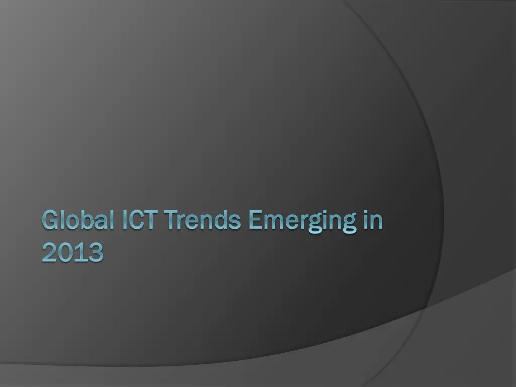 global ict trends emerging in global ict trends