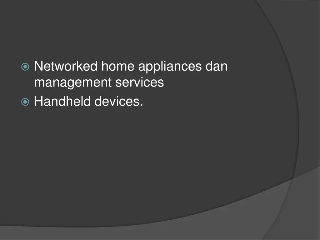 networked home appliances dan management services