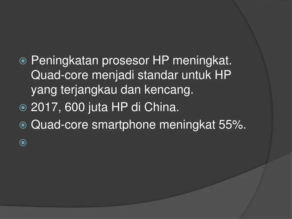 peningkatan prosesor hp meningkat quad core