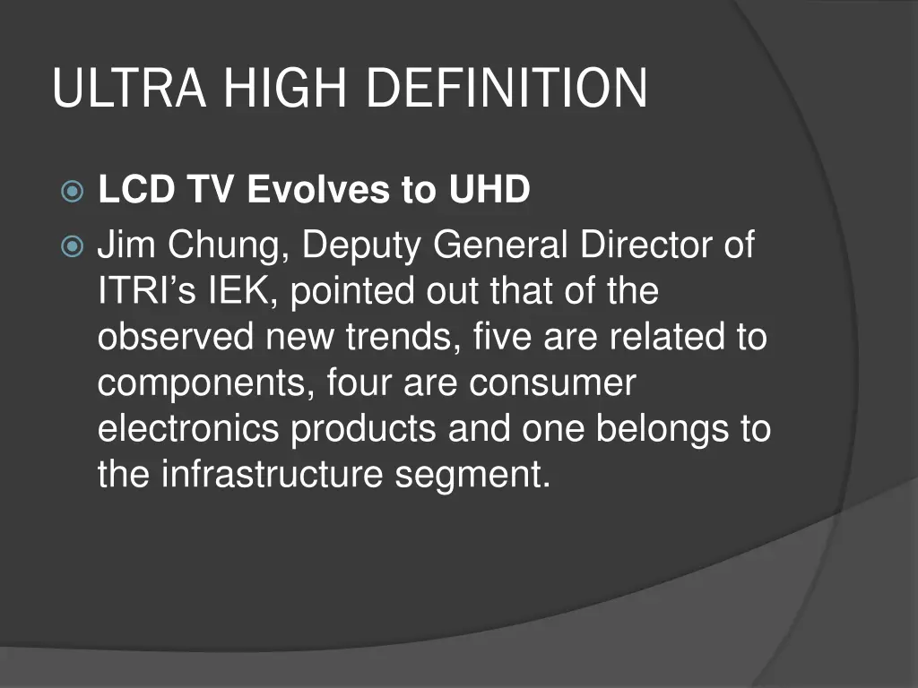 ultra high definition