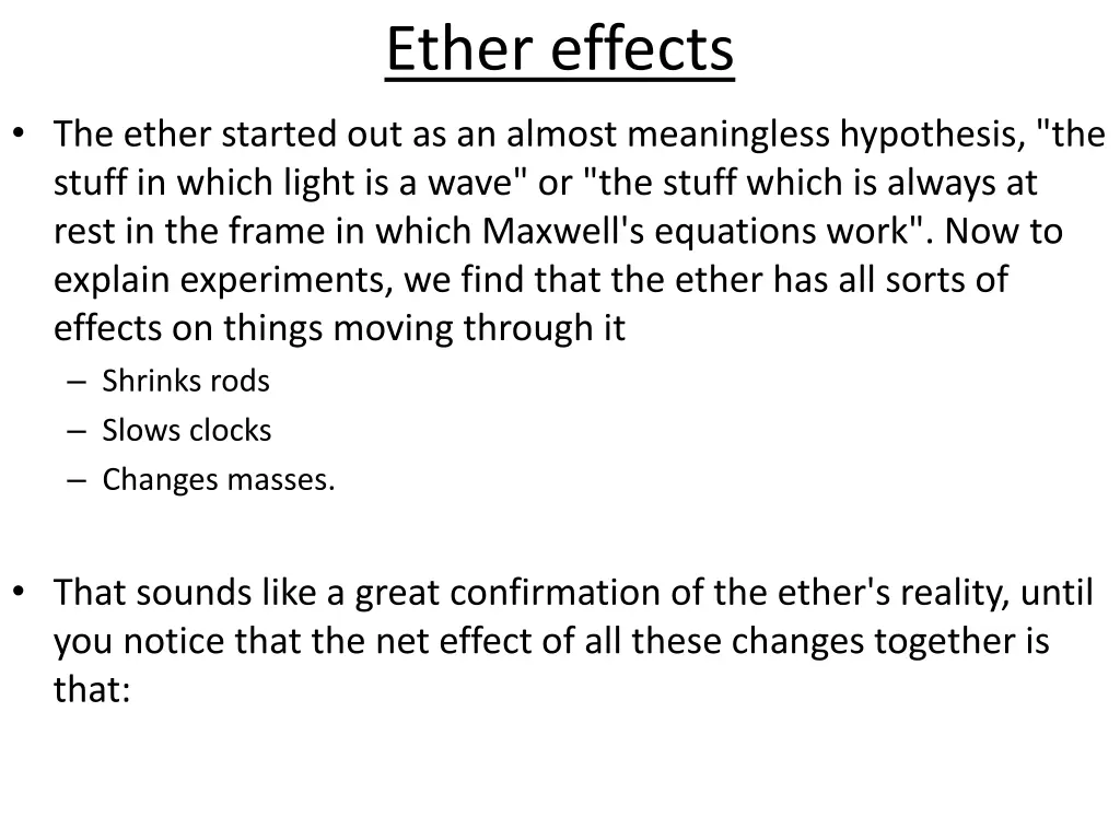 ether effects