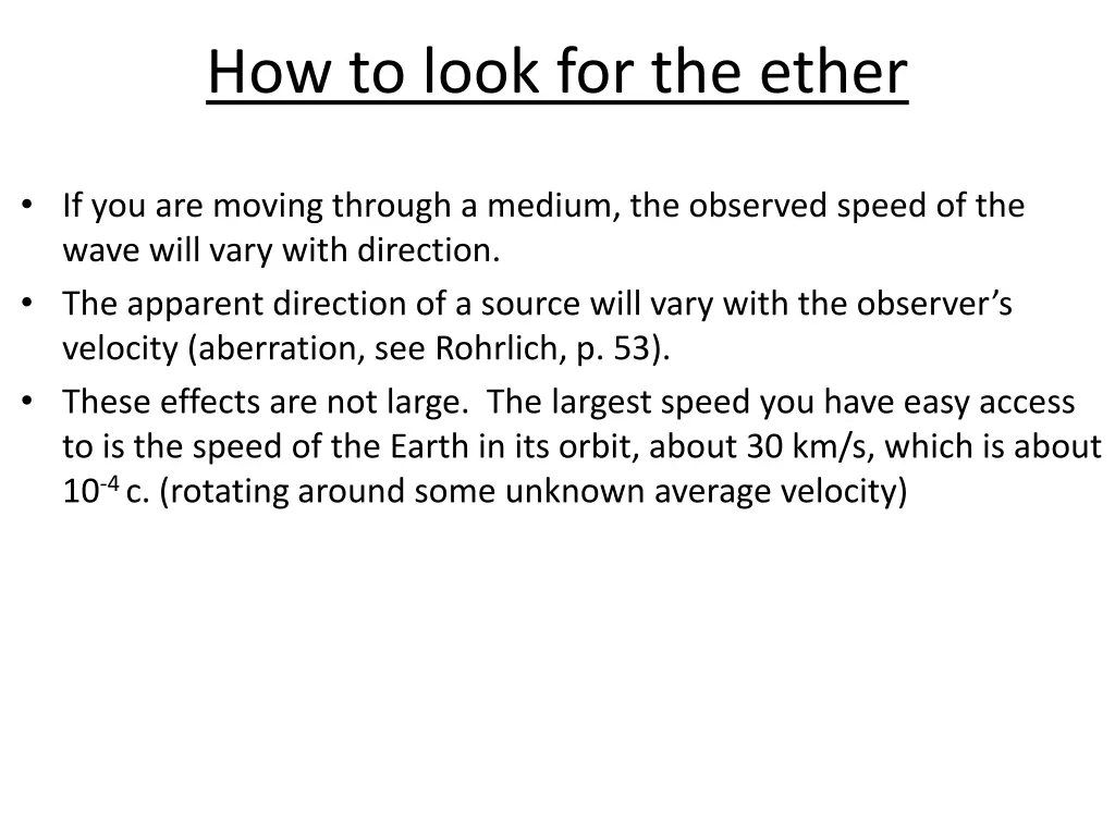 how to look for the ether