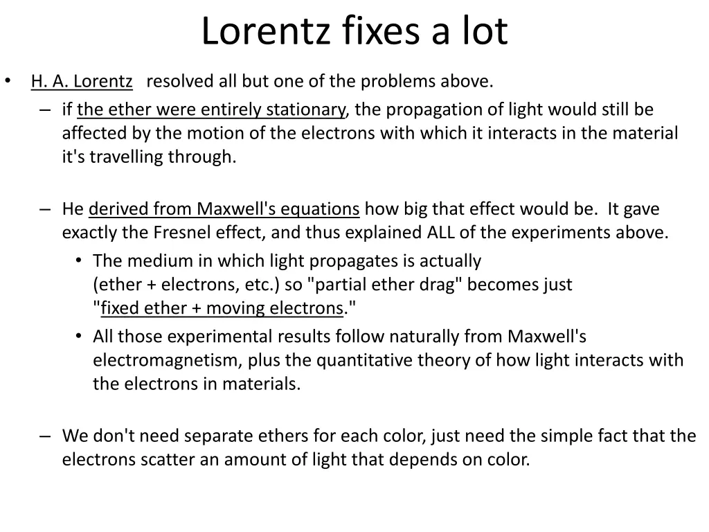 lorentz fixes a lot