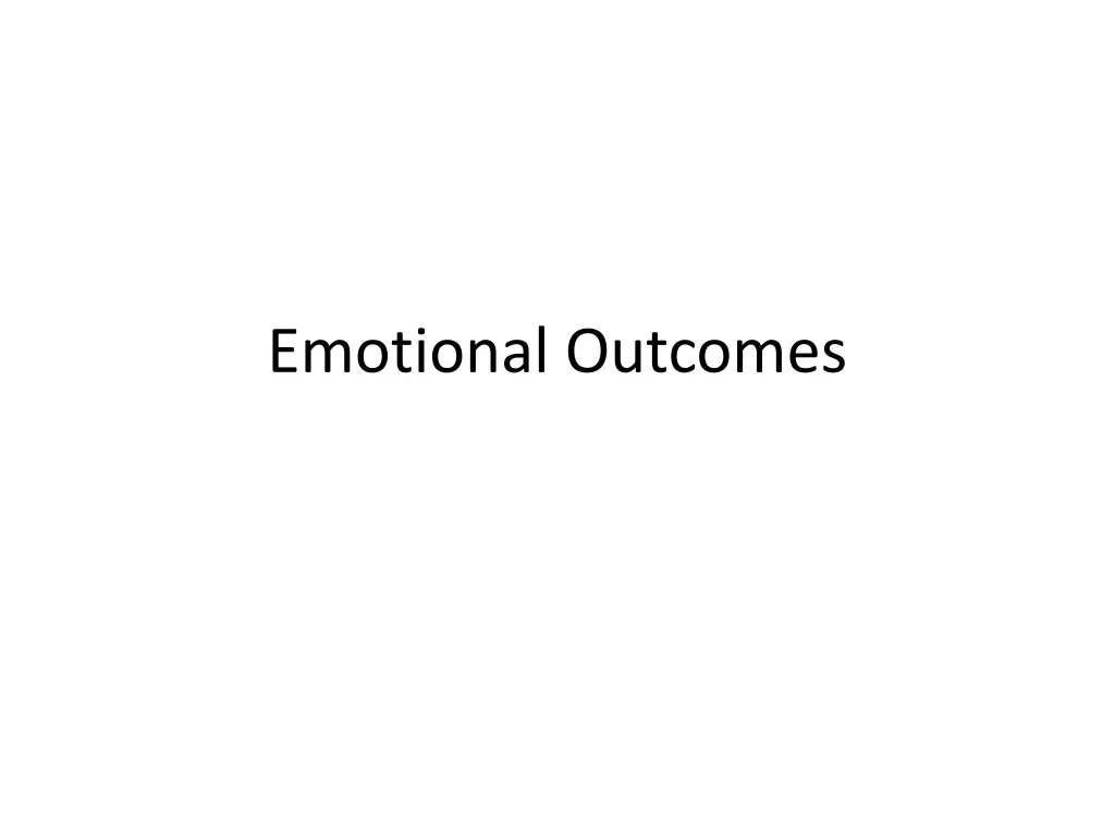 emotional outcomes