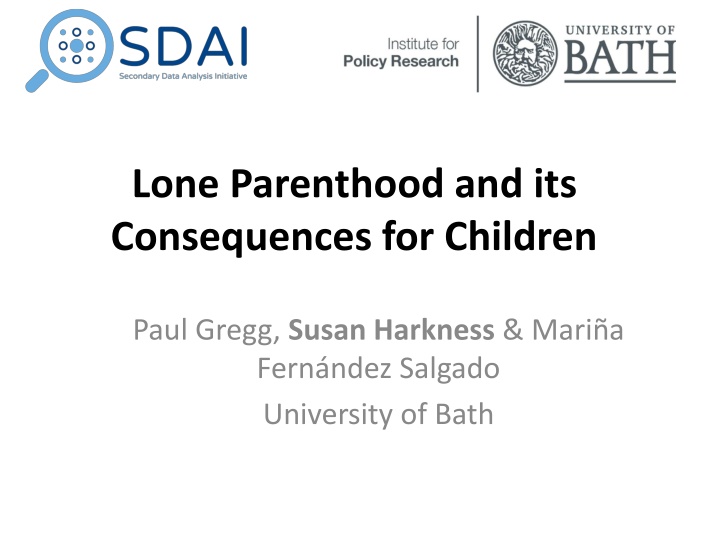 lone parenthood and its consequences for children