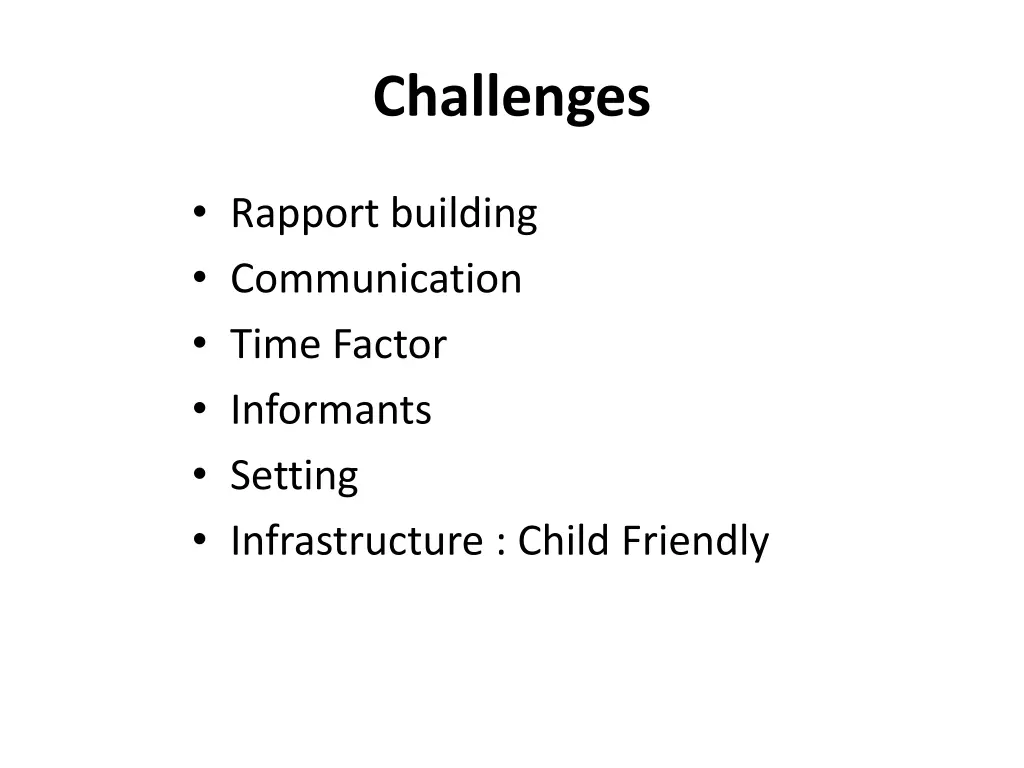 challenges