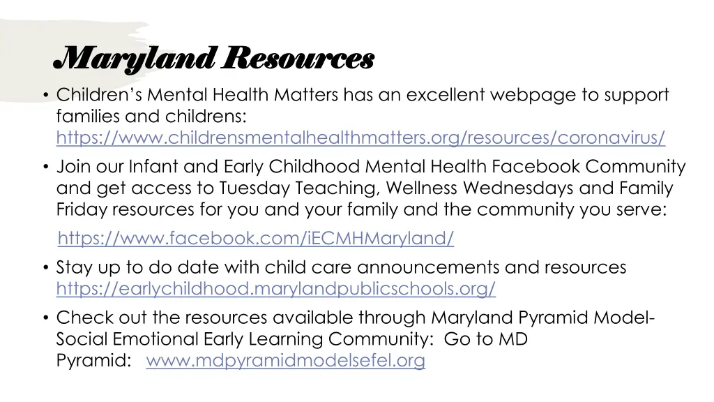 maryland resources maryland resources children