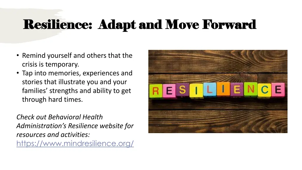 resilience adapt and move forward resilience