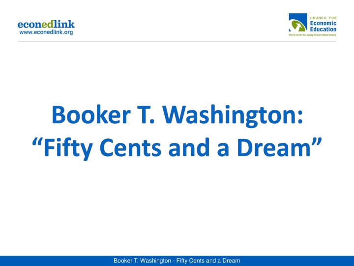 booker t washington fifty cents and a dream