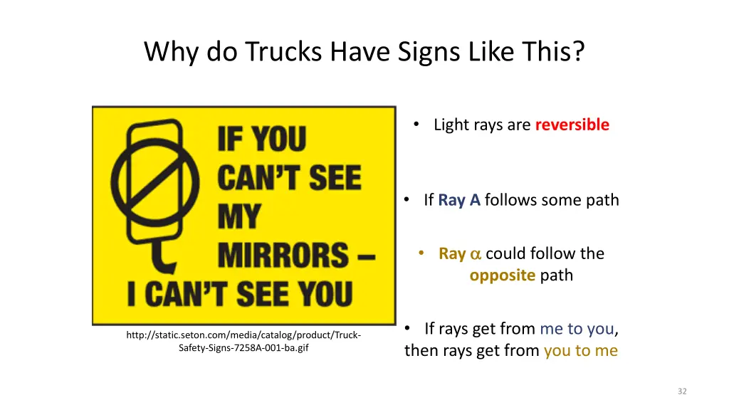 why do trucks have signs like this