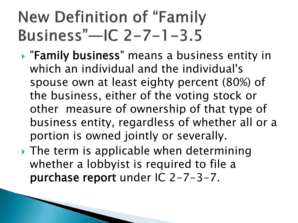 family business which an individual