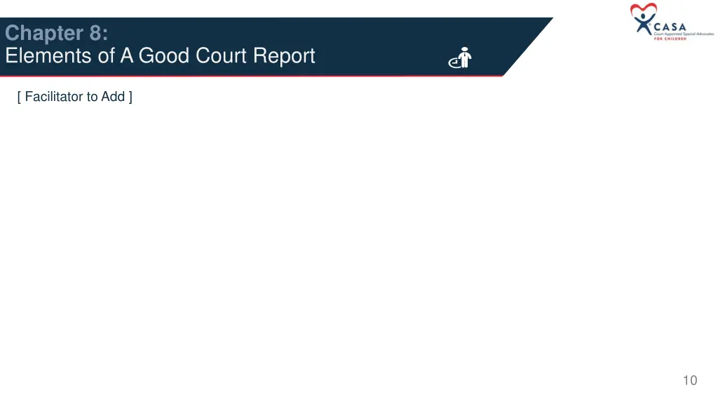 chapter 8 elements of a good court report