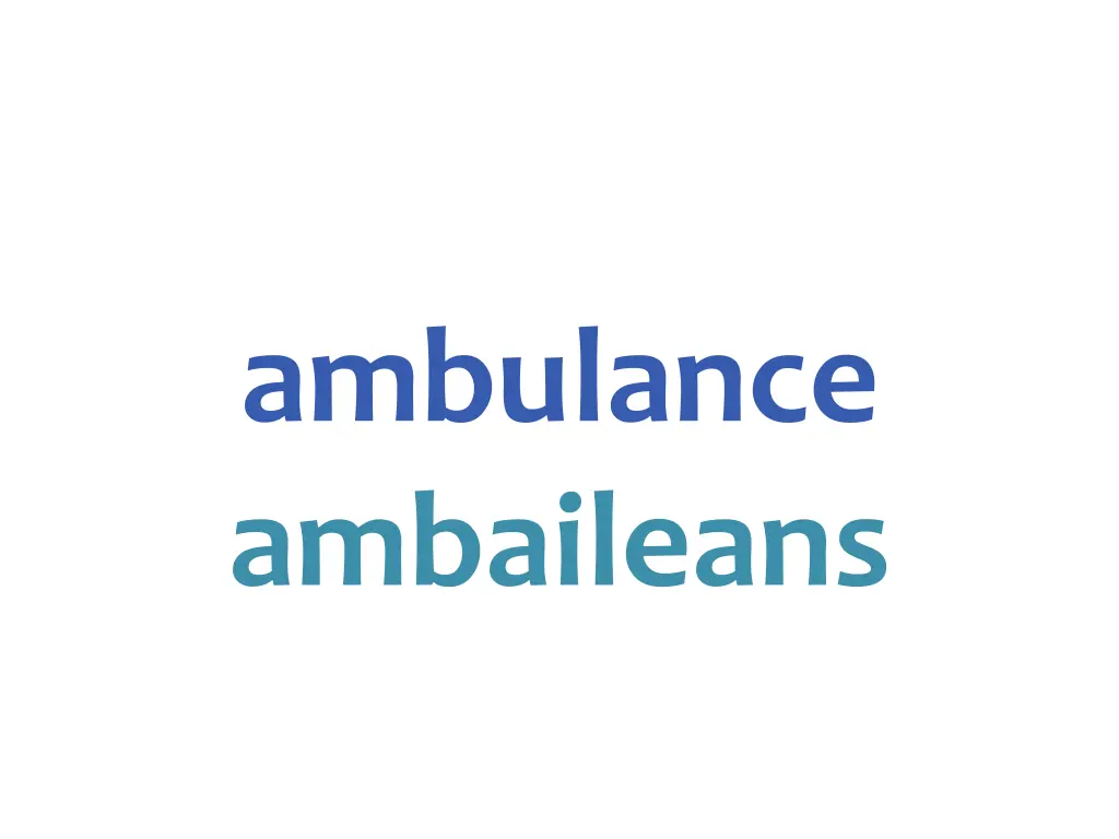 ambulance ambaileans