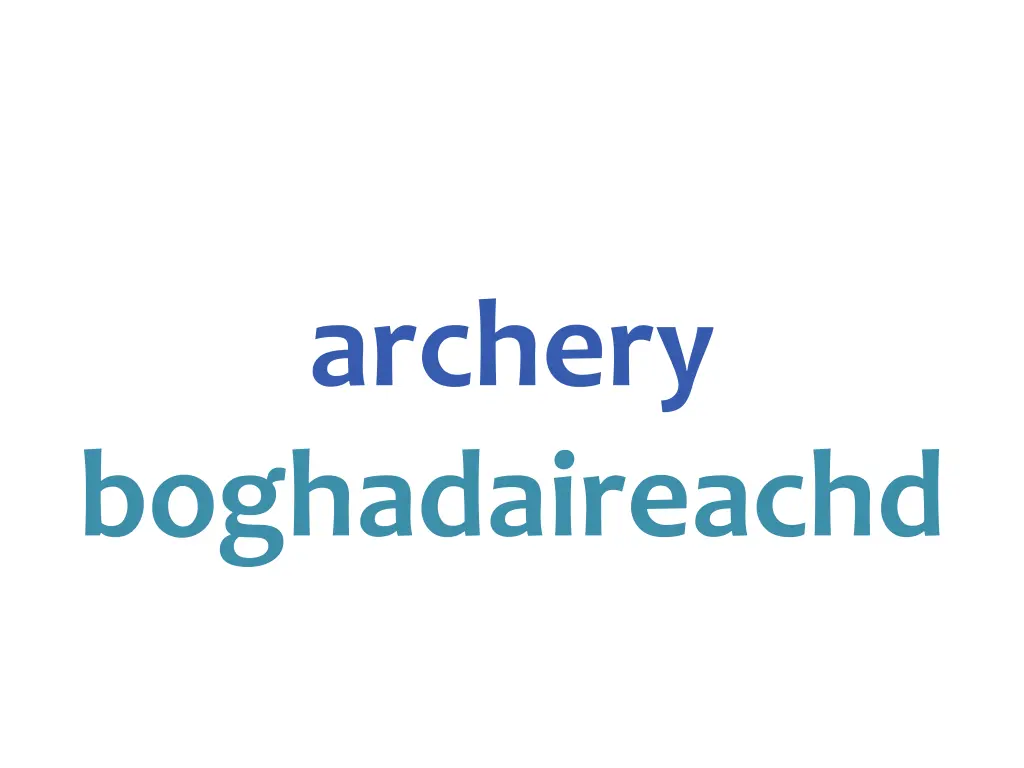 archery