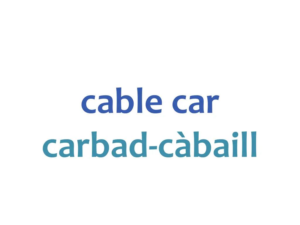 cable car carbad c baill