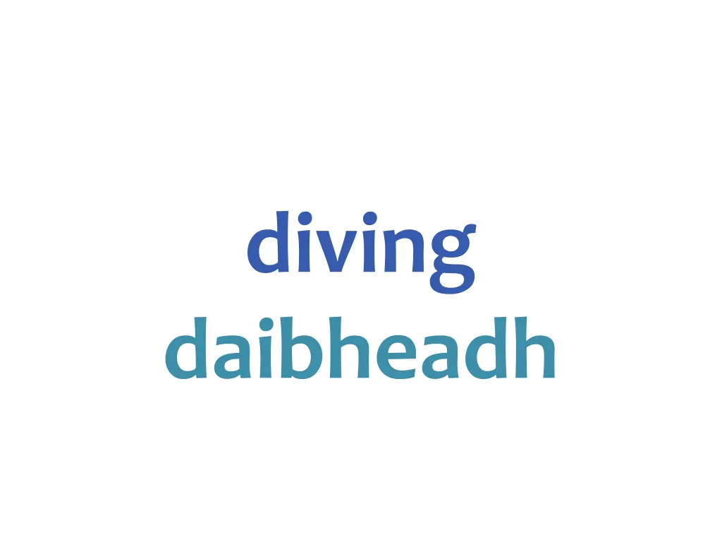 diving daibheadh