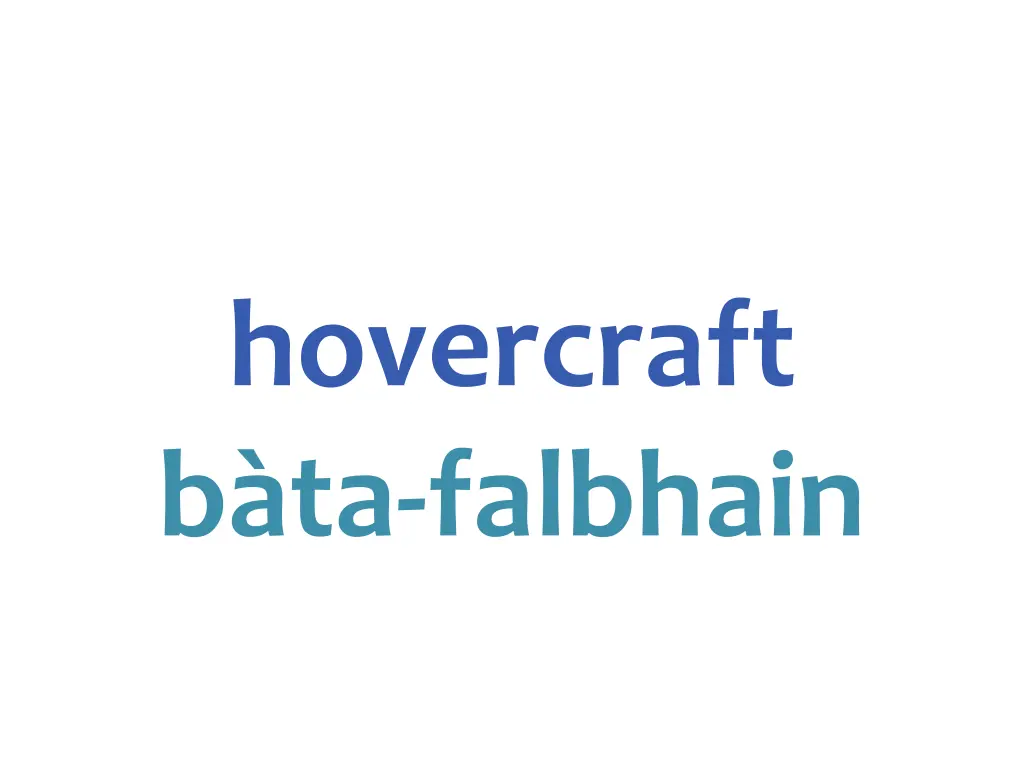 hovercraft b ta falbhain