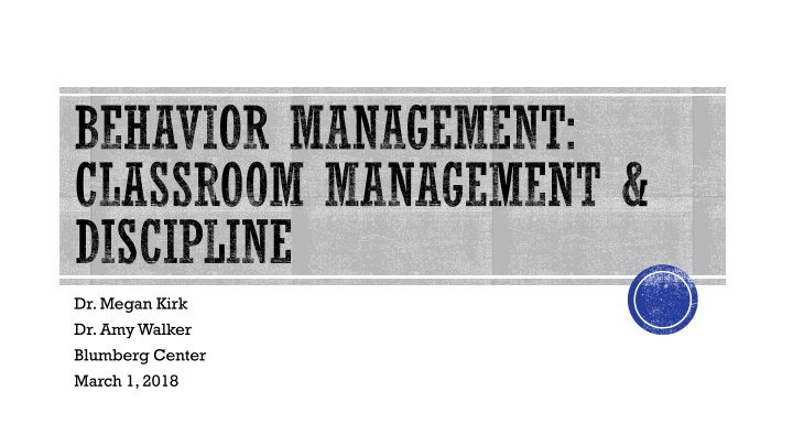 behavior management classroom management