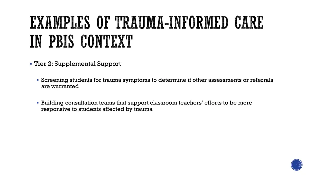 examples of trauma informed care in pbis context 1