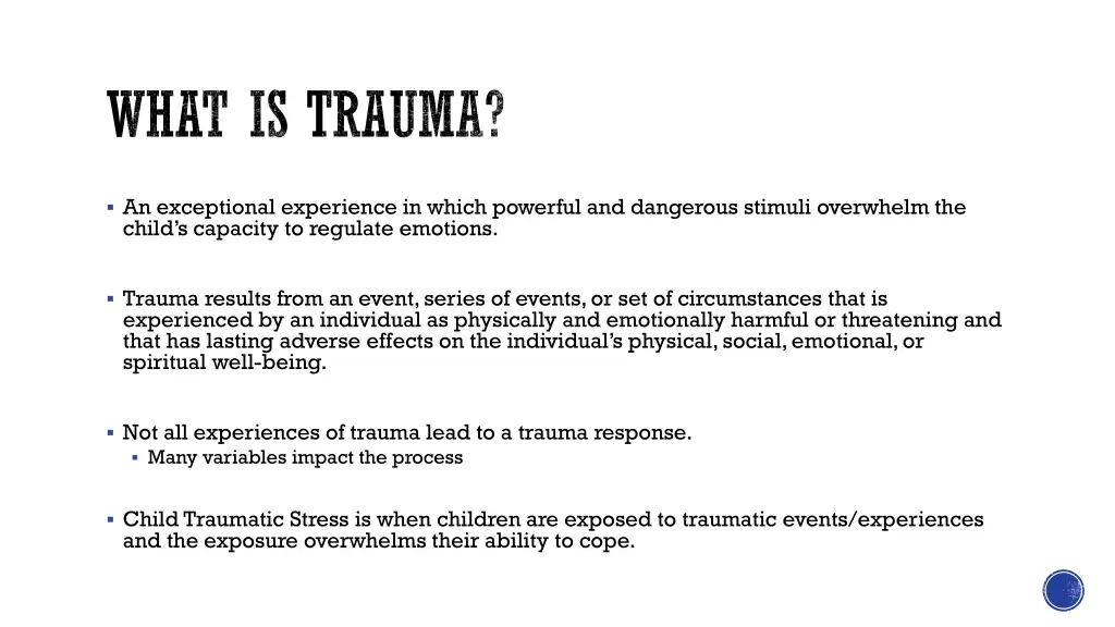 what is trauma