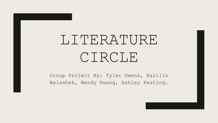 literature circle