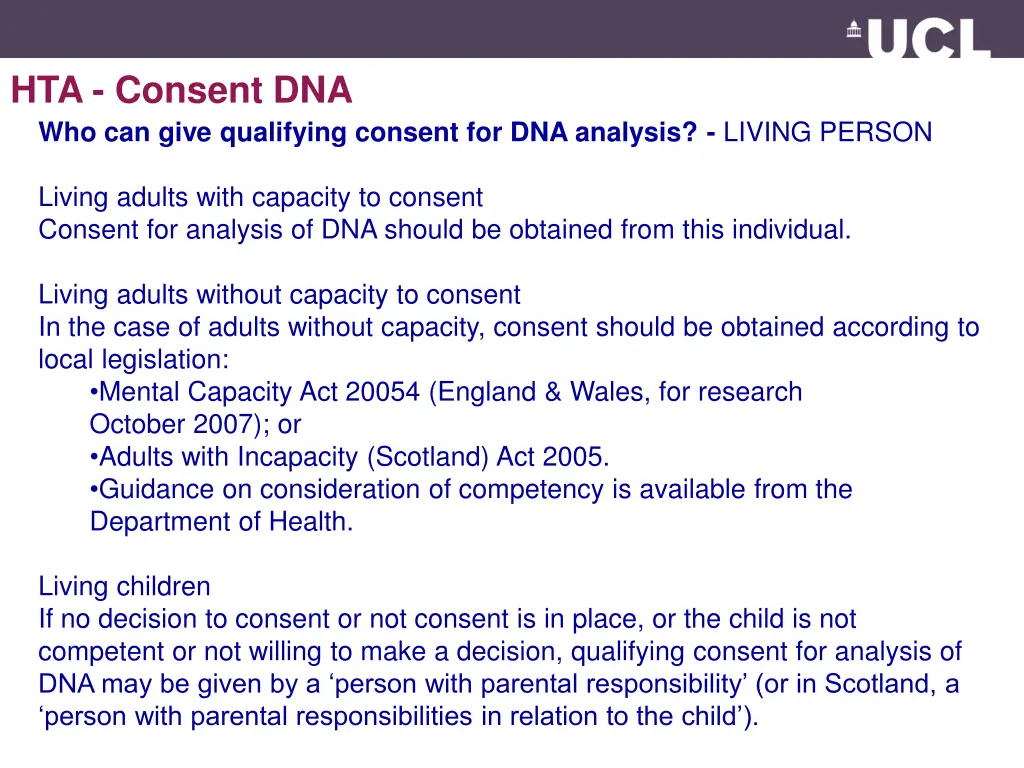 hta consent dna who can give qualifying consent