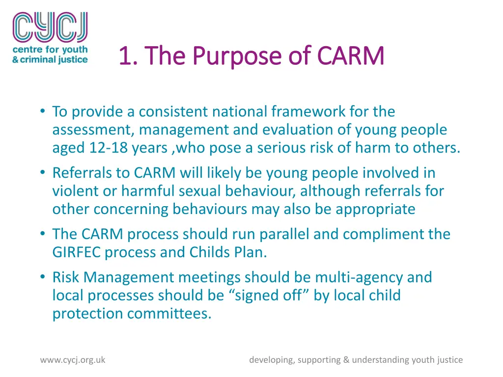 1 the purpose of carm 1 the purpose of carm