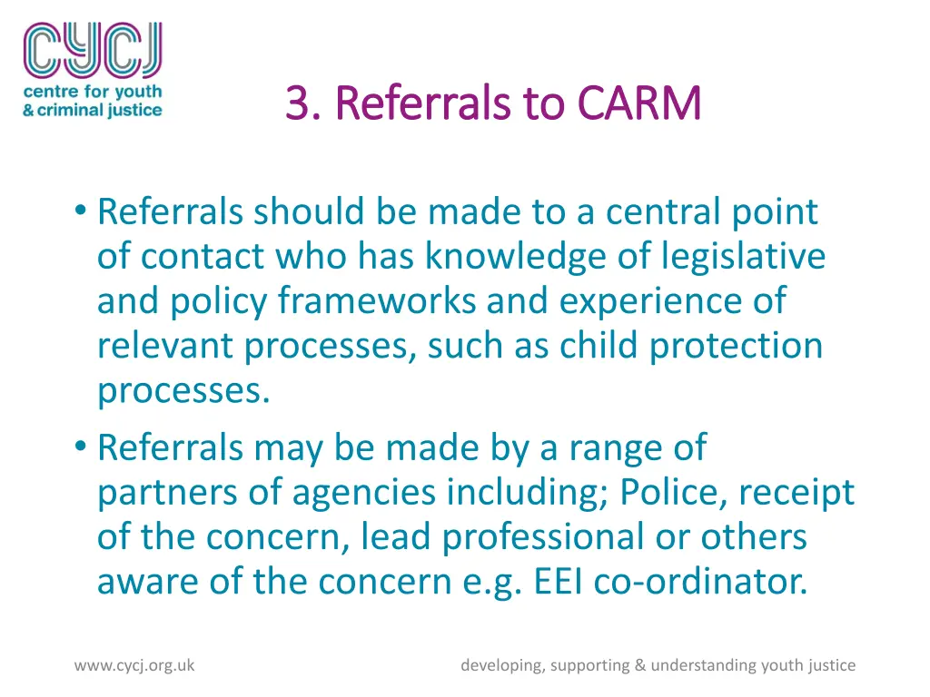 3 referrals to carm 3 referrals to carm