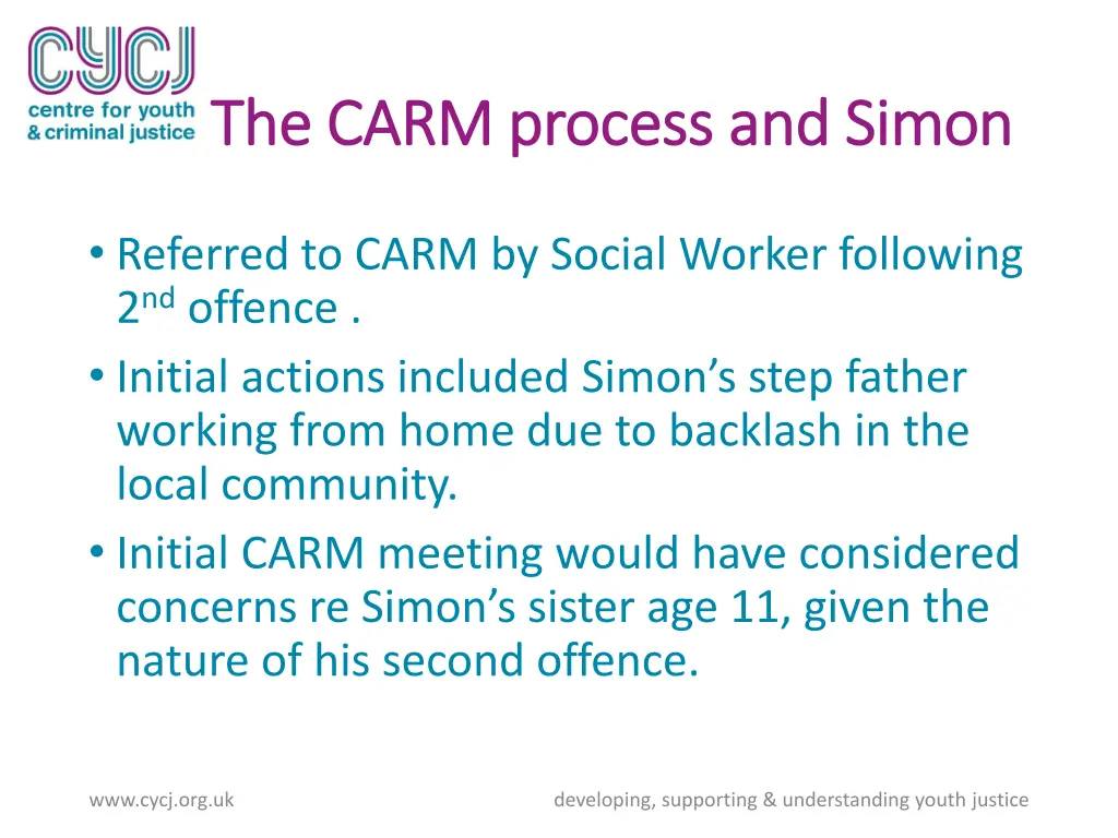 the carm process and simon the carm process