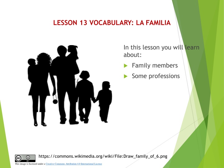 lesson 13 vocabulary la familia