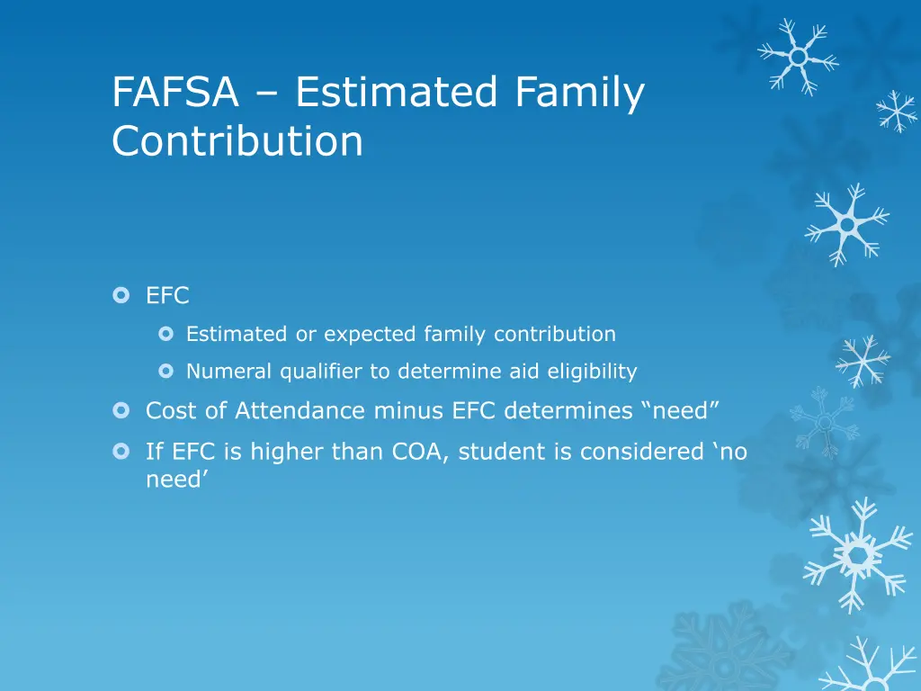 fafsa estimated family contribution