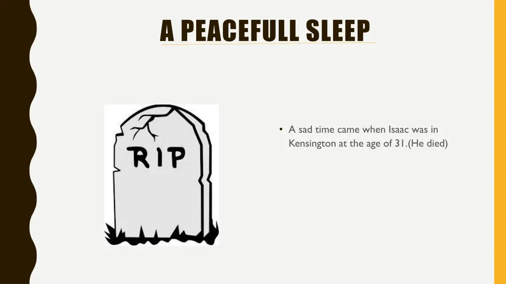 a peacefull sleep