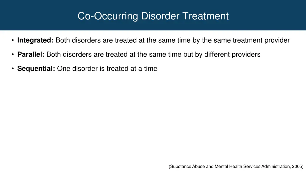 co occurring disorder treatment