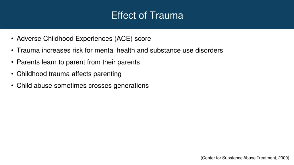 effect of trauma