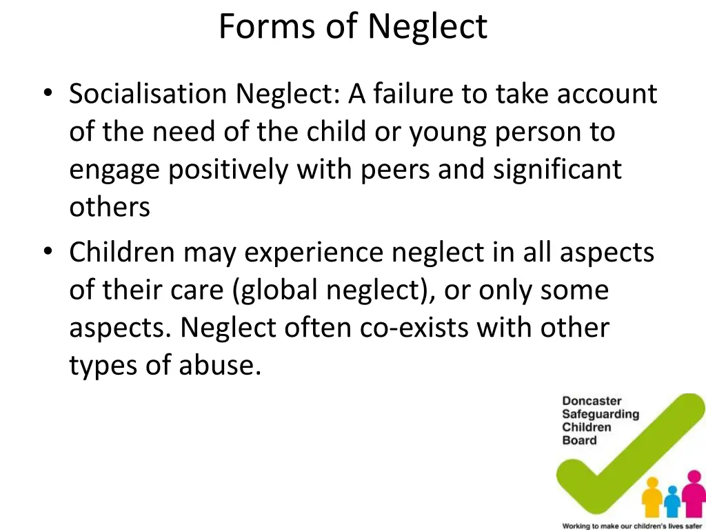 forms of neglect