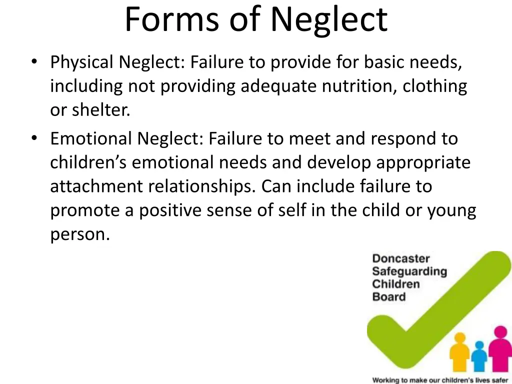 forms of neglect physical neglect failure