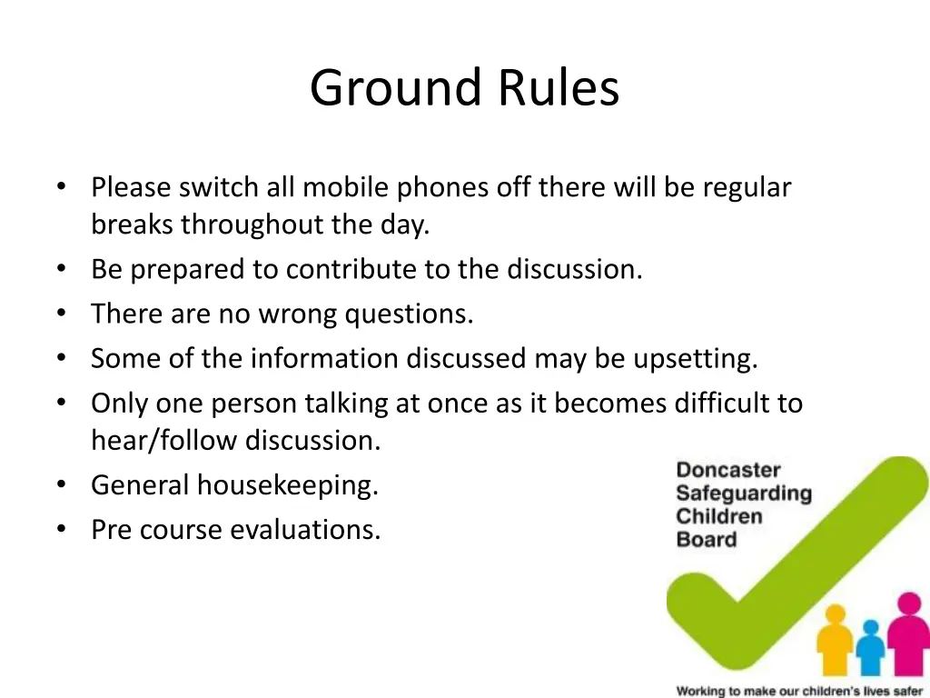 ground rules