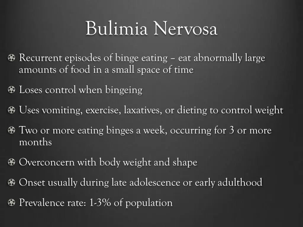 bulimia nervosa