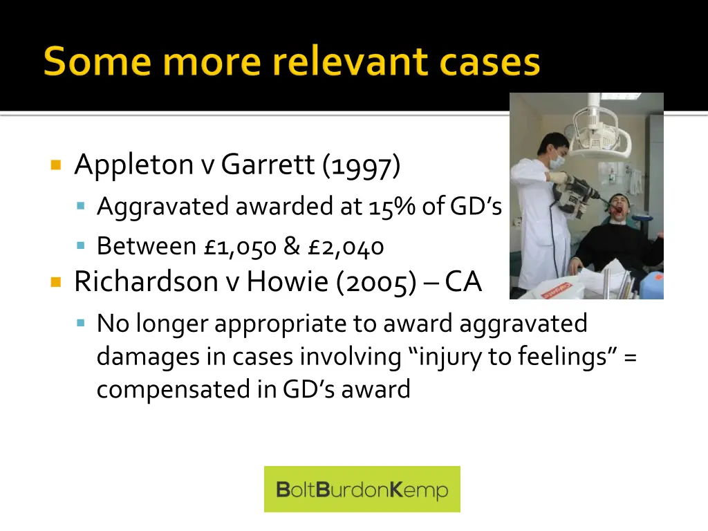 appleton v garrett 1997 aggravated awarded