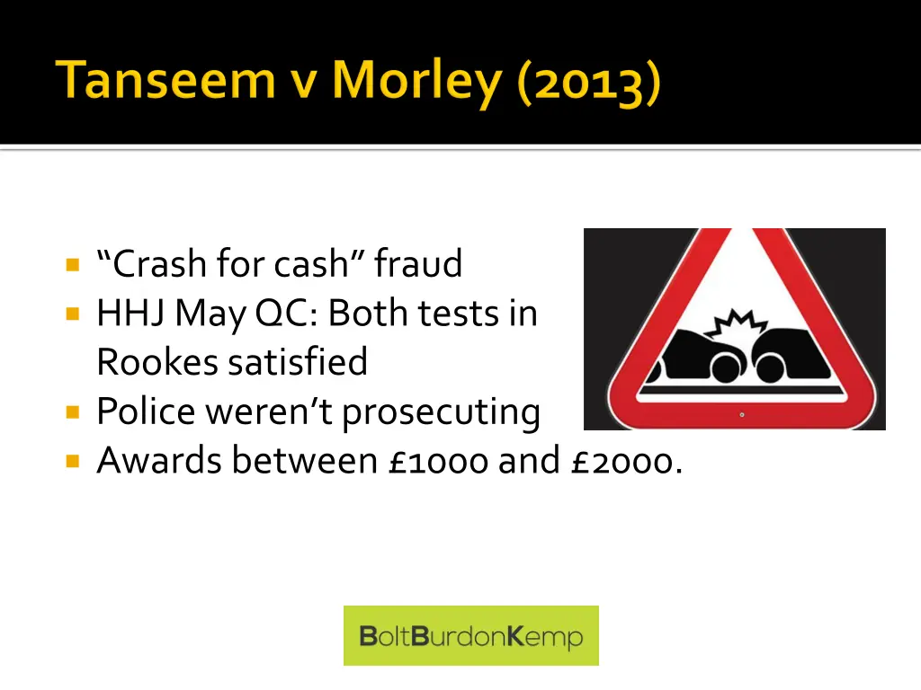 crash for cash fraud hhj may qc both tests