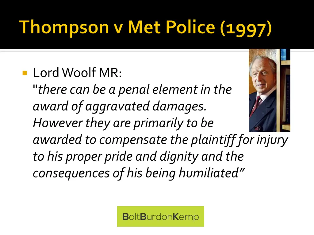 lord woolf mr there can be a penal element