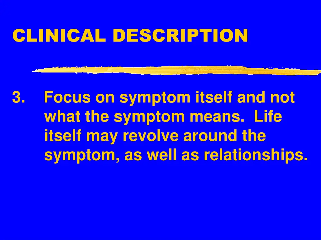 clinical description