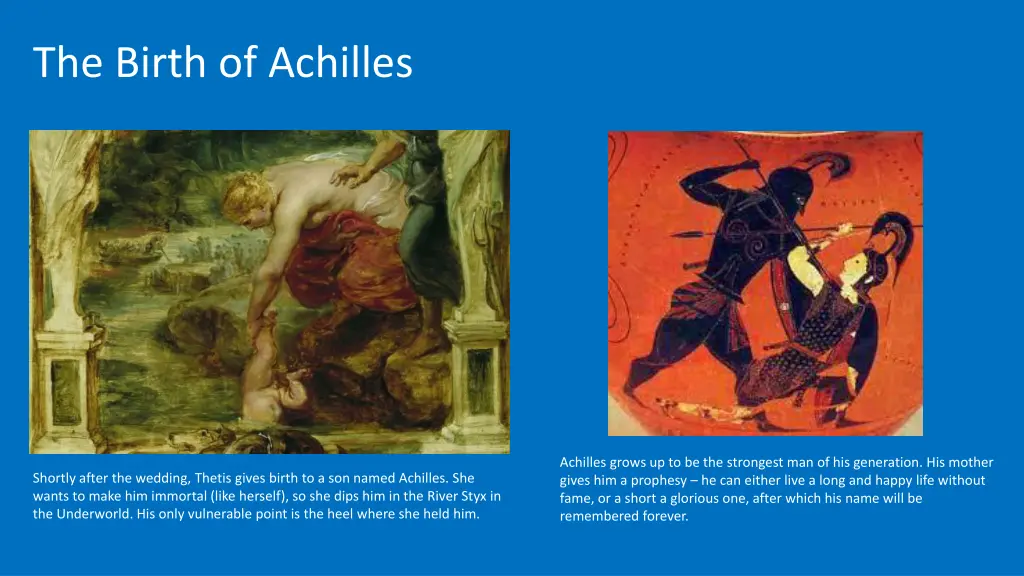 the birth of achilles