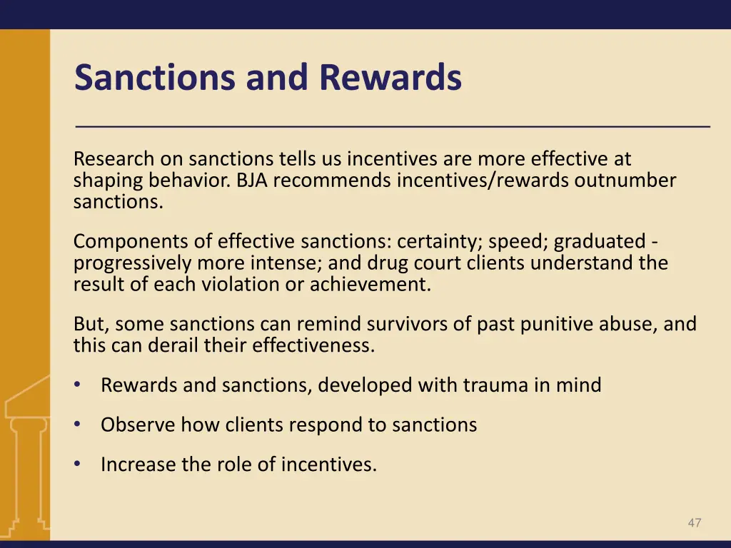 sanctions and rewards