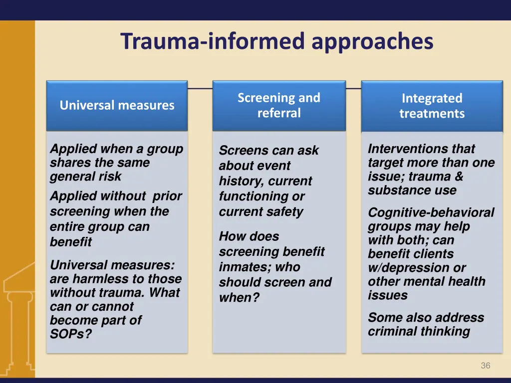 trauma informed approaches