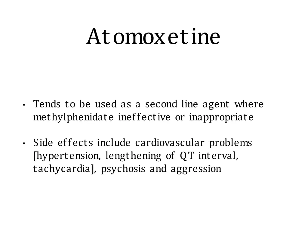 atomoxetine