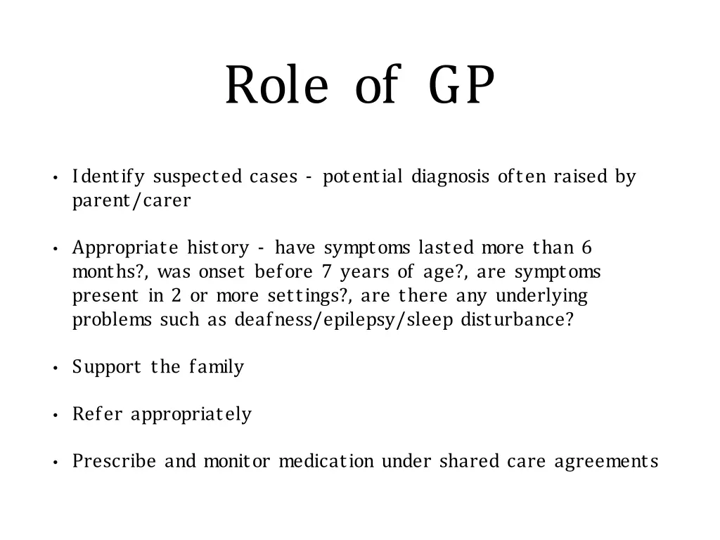 role of gp